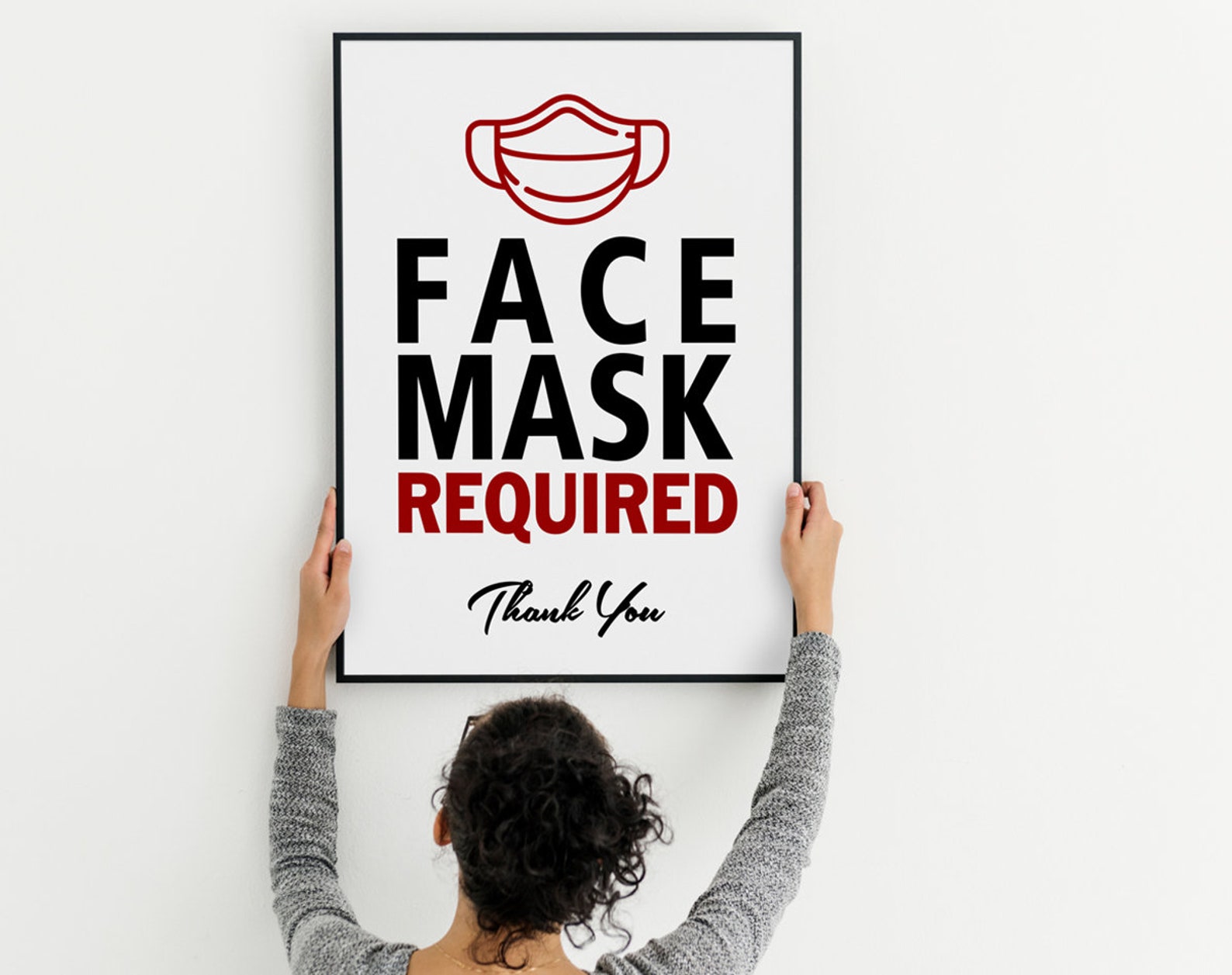 Face Mask Required PRINTABLE Sign Wear a Mask Sign Mask Must Etsy Canada