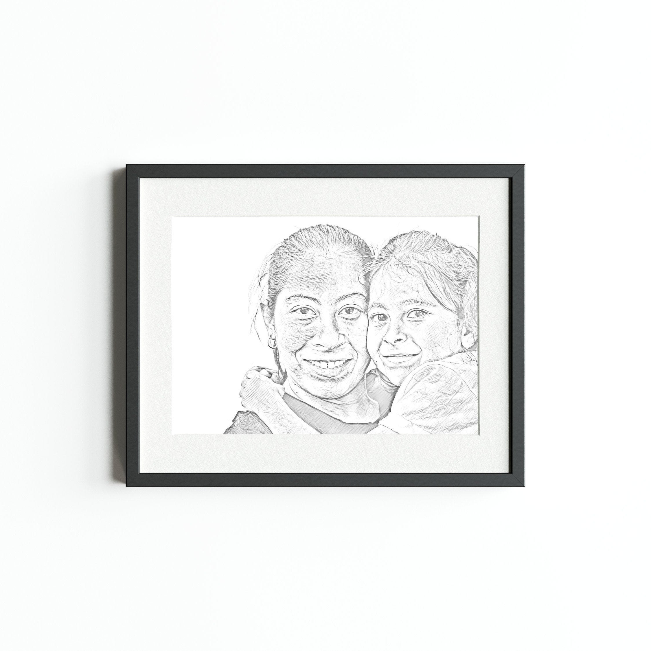 Custom Pencil Illustration From Photo Pencil Sketch