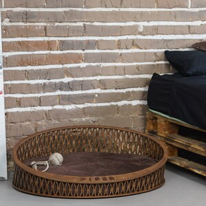 Dog bed furniture,dog bed basket,medium dog bed,dog bed washable removable cover,wooden pet bed, wood dog bed,pet furniture,dog furniture