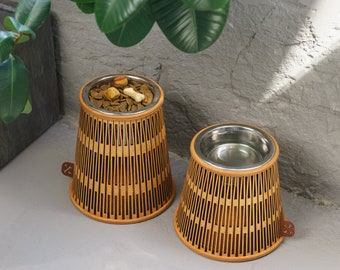 Raised Dog Bowls, single elevated dog bowls, dog food stand,dog dish stand,raised dog food bowl,tall dog bowls 25.4oz./3.2 cups