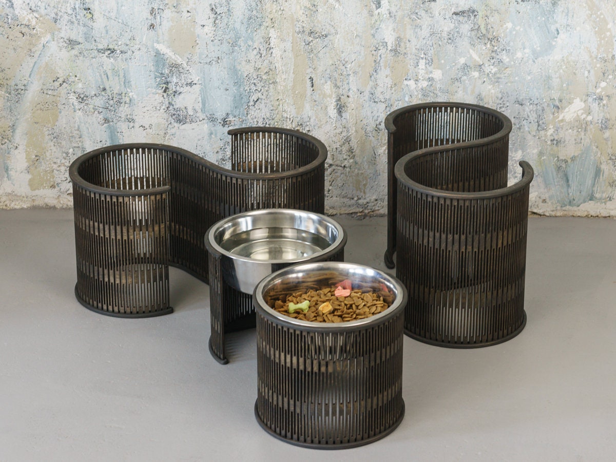 Raised Dog Food Bowl Extra Large Stainless Steel Dog Bowls Etsy UK