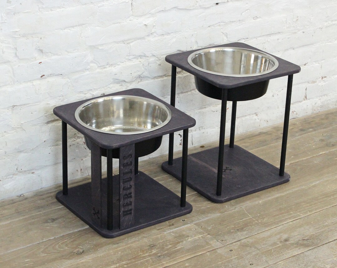 Extra Large Dog Bowls, Metal Dog Bowls, Elevated Pet Feeder, Tall Dog