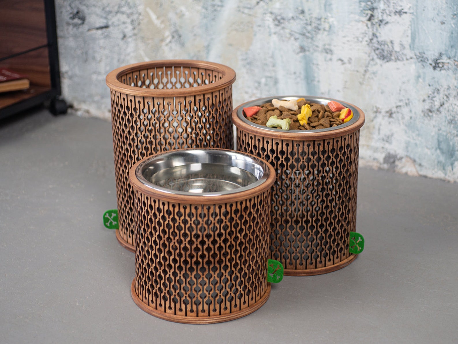 Elevated Single Dog Bowl Stand for Large Breeds 1700ml Metal Etsy