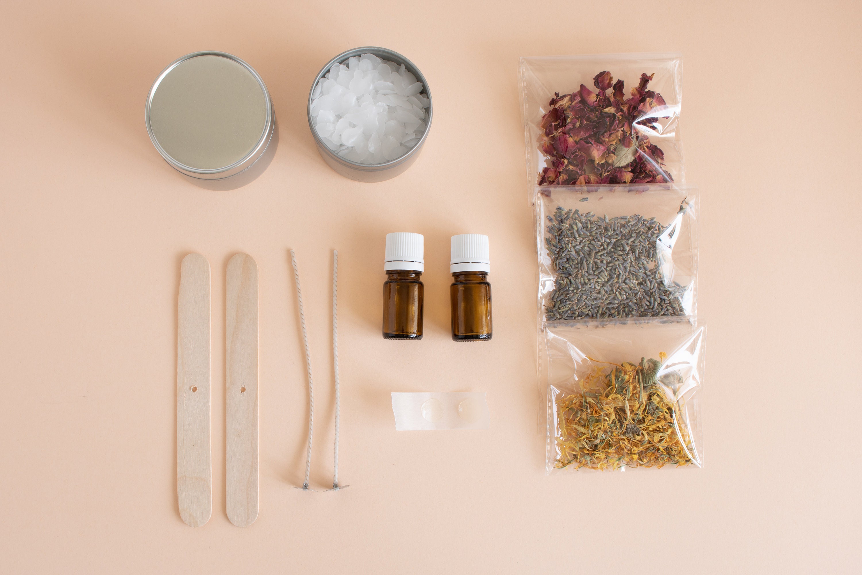 DIY Scented Wax Sachets with Soy Wax, Botanicals & Essential Oils