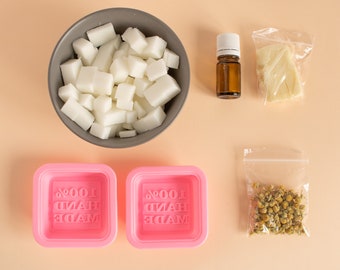 Soap Making Kit, DIY Soap, Melt And Pour Soap Base, DIY Soap Kit,  Chamomile Soap Making Kit, Shea Butter Soap Base