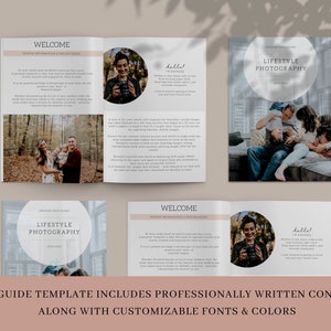 Photography Welcome Guide.pdf Photographer Welcome Guide Template, Photography Magazine Template ...