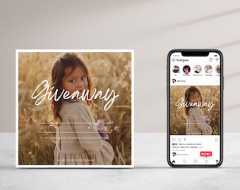 Photography Giveaway Template: Canva Design for Session Promotion (Digital Download)