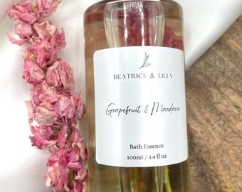 Grapefruit & Mandarin Bath Essence | Vegan | Cruelty Free | Essential Oils | Nourishing