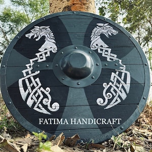 RAGNAR Viking Shield: Battle Ready Valhalla Shield - Raven Design