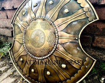 Medieval Troy Trojan War Shield, Role Play Trojan Shield, Medieval Armor Shield, Ancient Greek Metal Shield, Wall Decor Gift Viking Shield