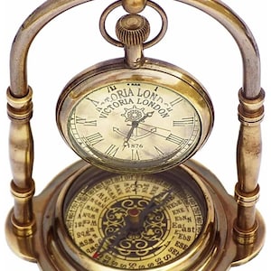 Brass White Golden Dial Antique Table Clocks at Rs 1000, Table Clock in  Roorkee