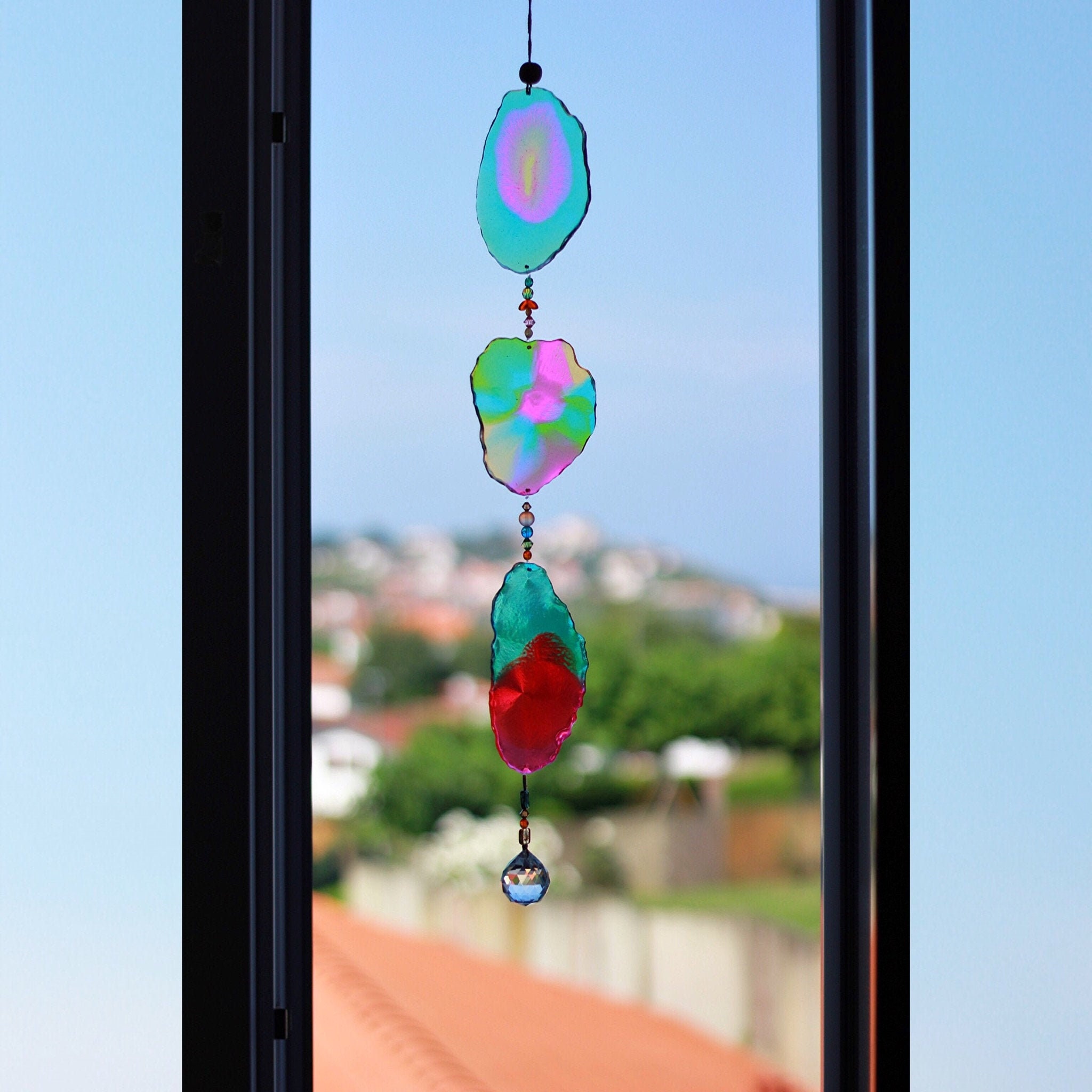 Suspension en Résine Epoxy , Décoration Bohème Magique