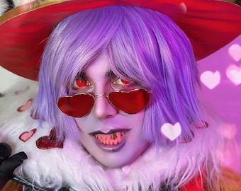 Valentino / Hazbin hotel / Cosplay / Anime / Fantasy / Costume / anime Character / FX Teeth / Cosplay Teeth / Fangs / Sharp / Golden teeth