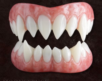 Dents Pure Korrigan/ Hazbin Hotel/Lucifer/Power Chainsaw Man/Charlotte Katakuri/Rin Matsuoka/FX Teeth/Cosplay/Anime/Dents pointues