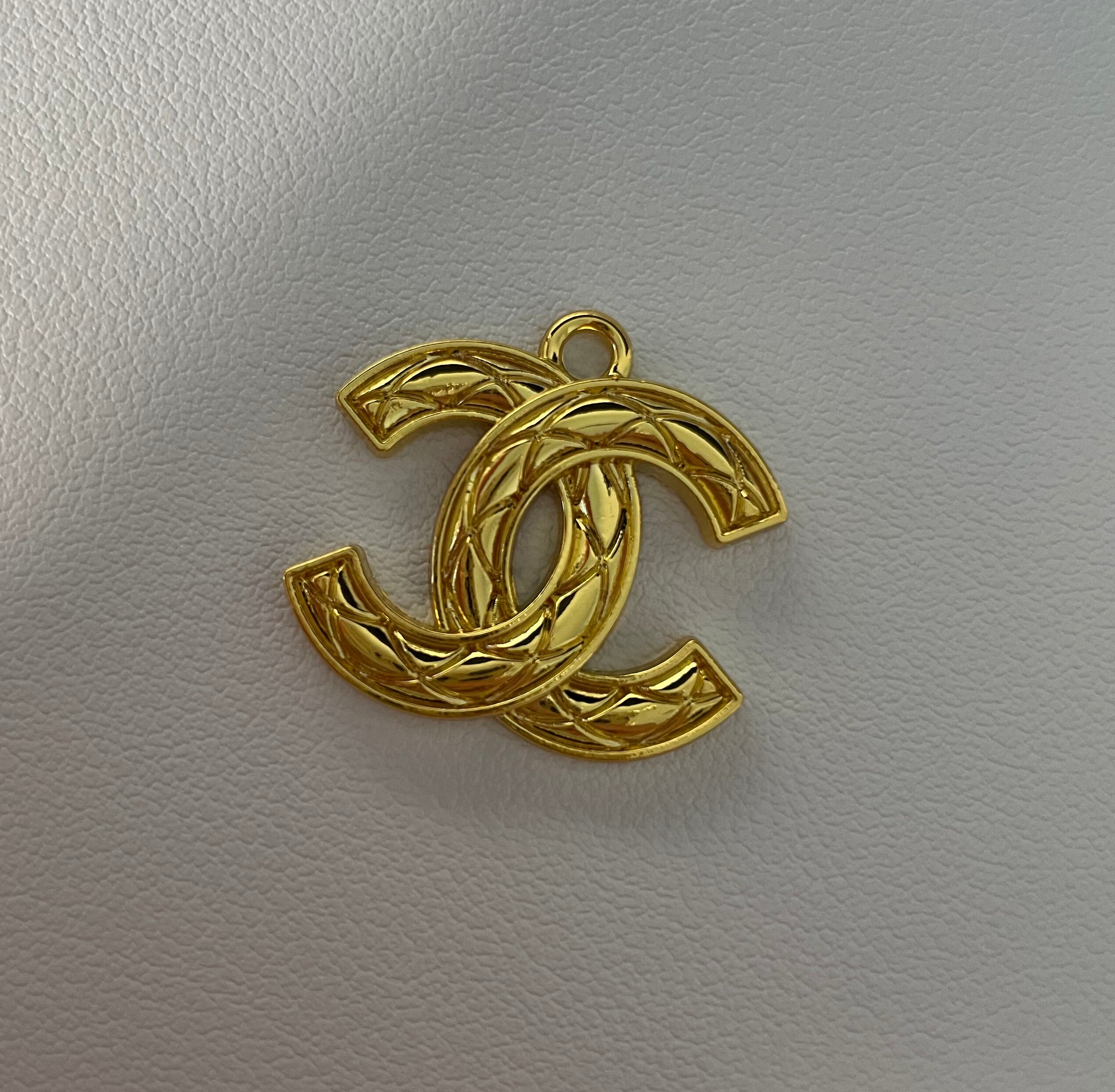 CC vintage metal pendant/zipper pull Etsy