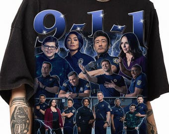 9-1-1 Homage Shirt, 9-1-1 Television Show Shirt, Evan Buckley Shirt, Bobby Nash Shirt,  Movie Tee, 911 Movie Shirt, American TV Series Shirt