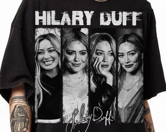 Camiseta de Hilary Duff con gráfico pirata vintage de los 90, inspirada en la gira Lucky Me de Hilary Duff de 2026, camiseta Comfort Pepper, regalo para fans.