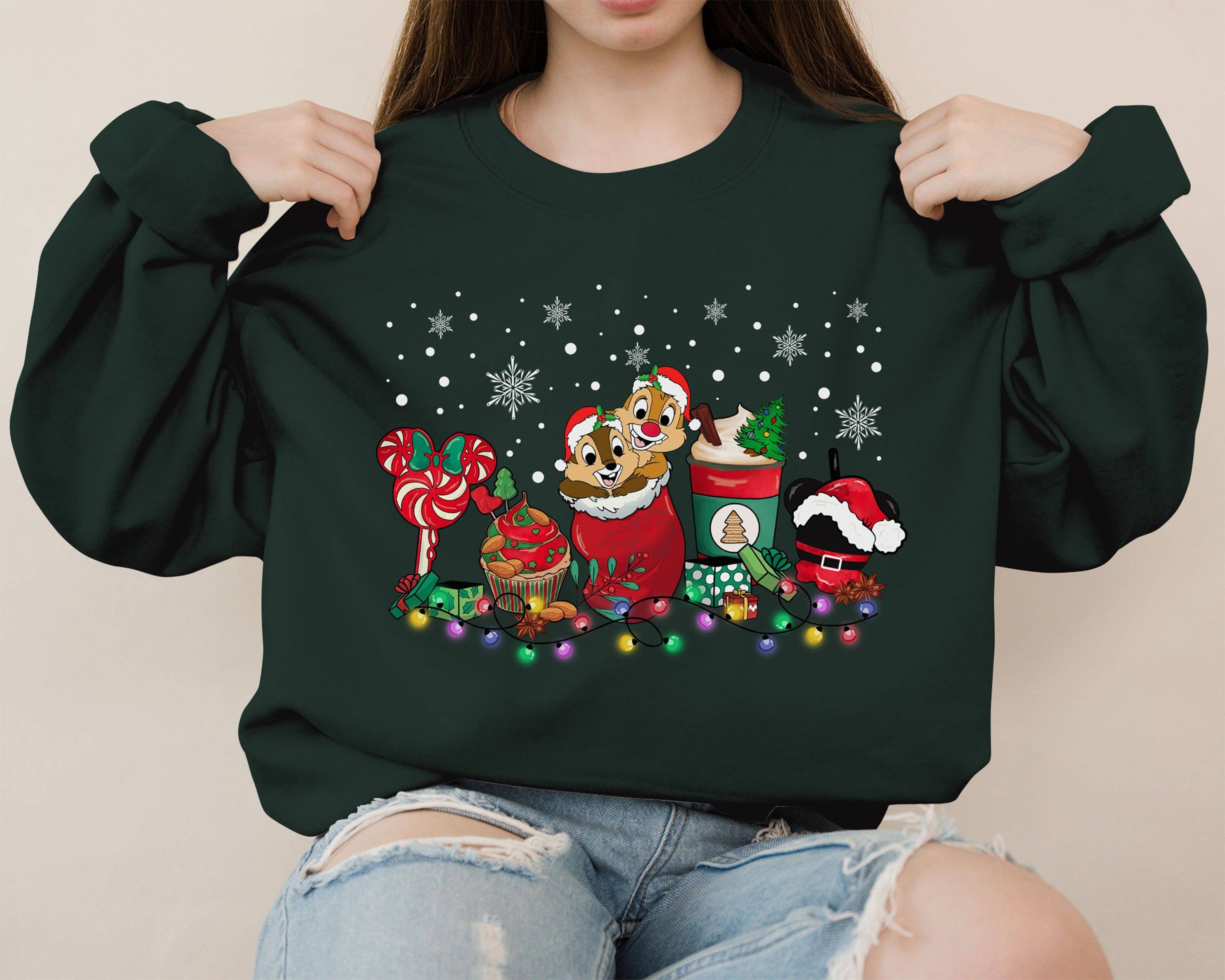 Discover Disney Chip And Dale Christmas Sweatshirt, Cute Christmas Couples Sweatshirt
