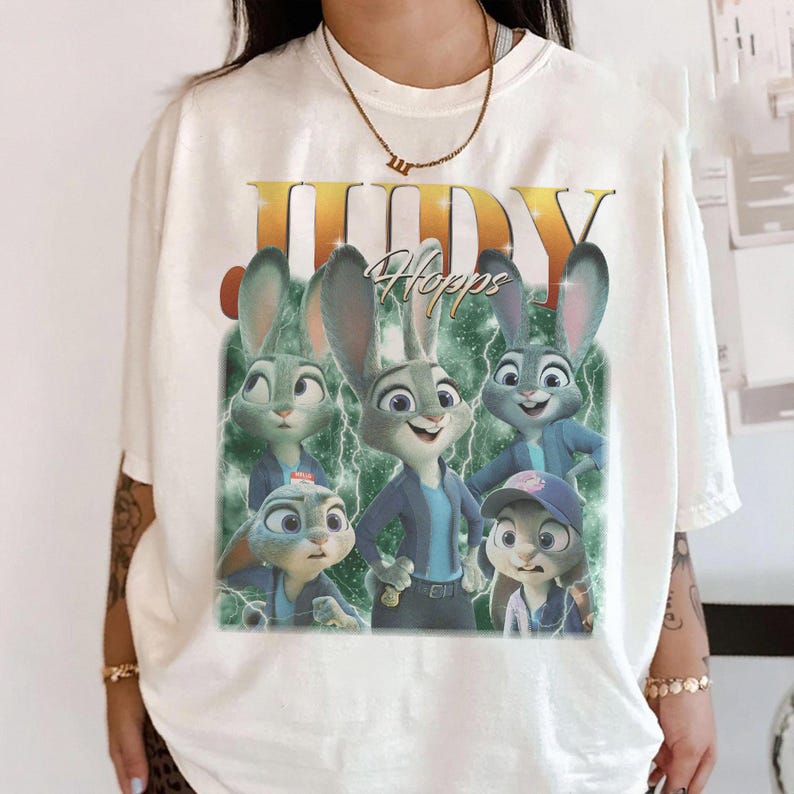 Camiseta de Judy Hopps de Zootopia en Disneyland, Zootopia 2 2025, Viaje familiar a Disneyland 2025, Camiseta de Nick Wilde y Judy Hopps imagen 4