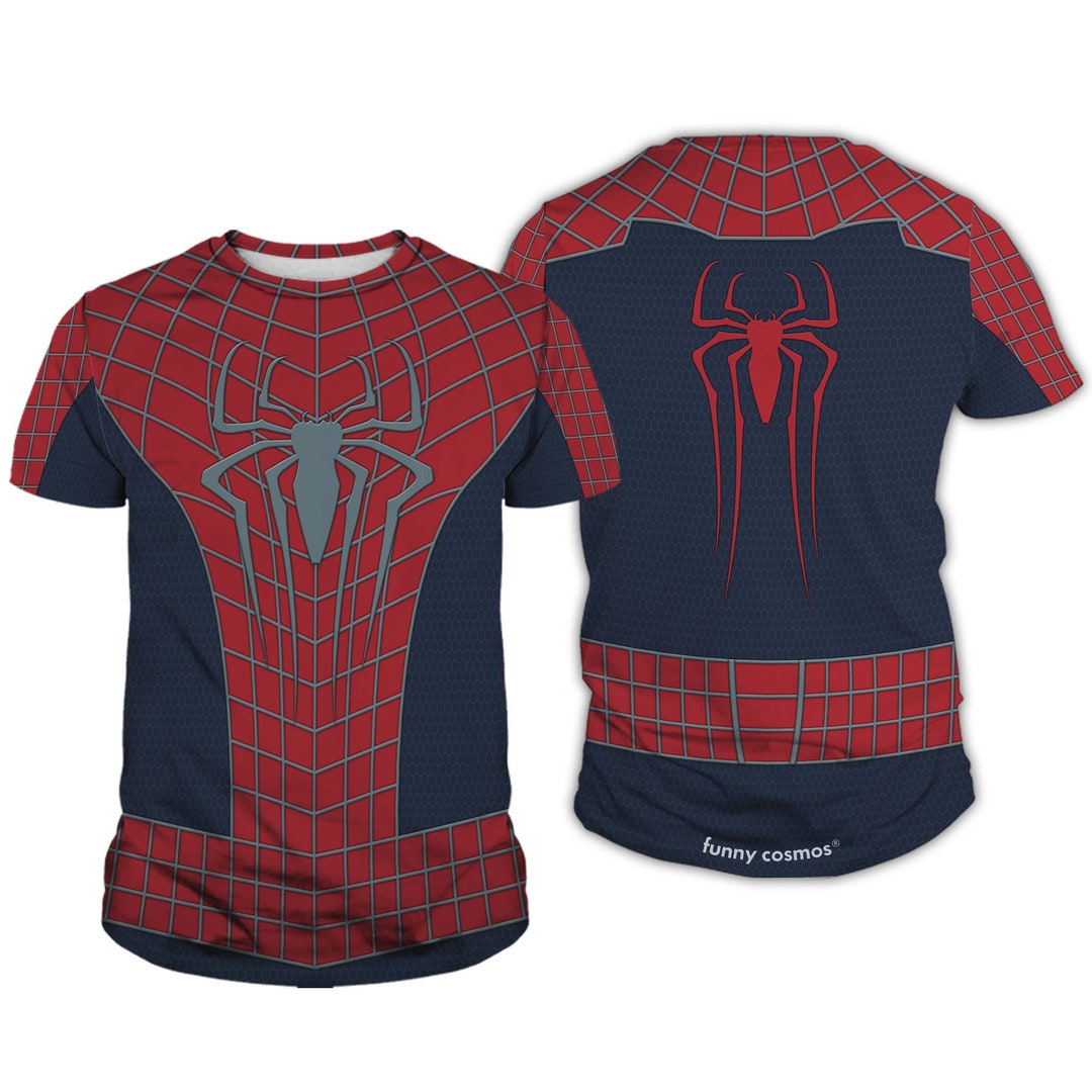 Spider Man 3D Full Over Print Hoodie Peter Parker Spider Man Suit Shirt ...