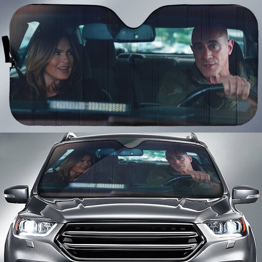 Law and Order Car Sun Shade Olivia Benson Elliot Stabler Car Sunshade