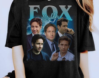 Fox Mulder Shirt Fox Mulder Vintage Shirt Fox Mulder Homage Shirt Fox Mulder Bootleg Shirt The X-Files Shirt X Files Movie Shirt