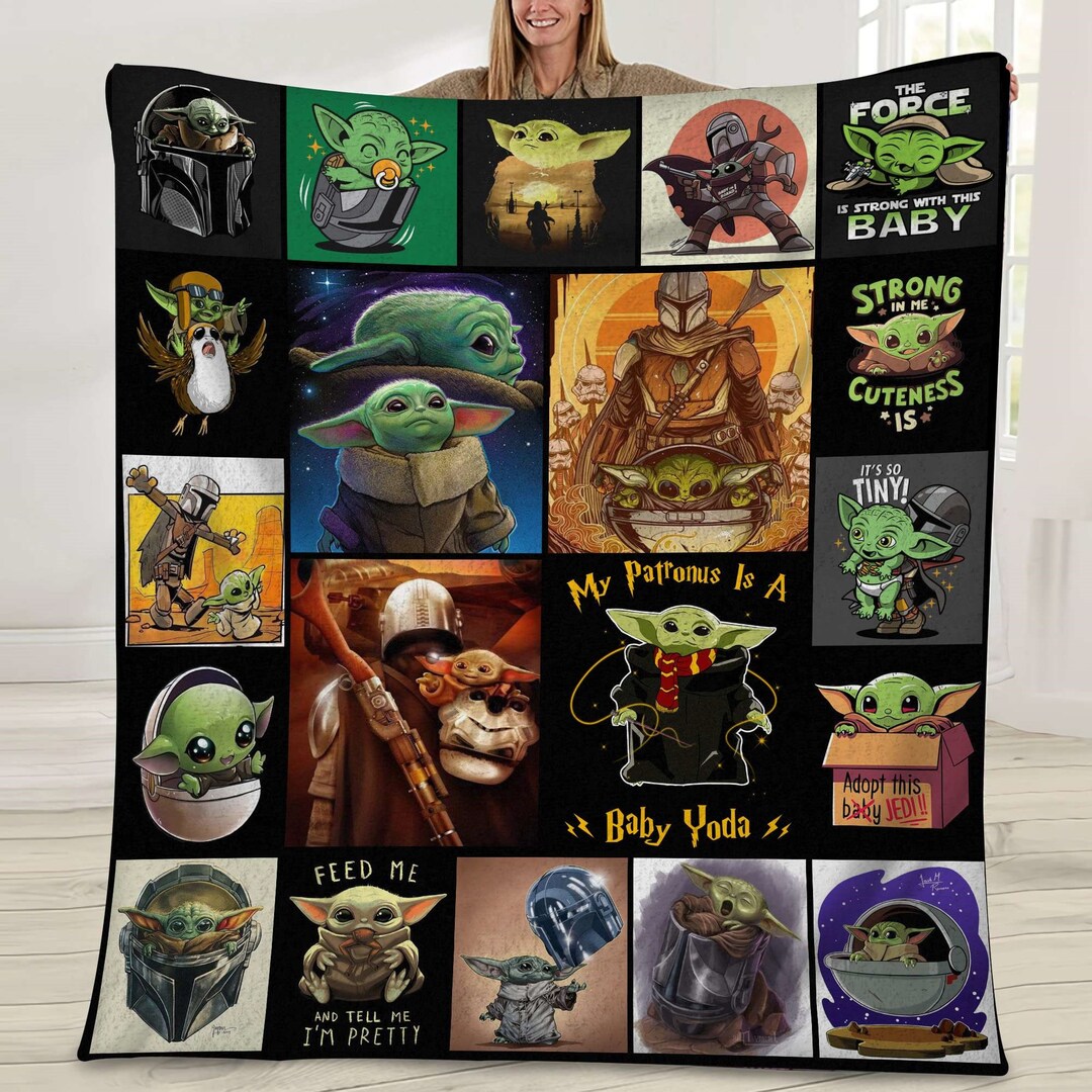 Starwars Grogu Baby Yoda Blanket Baby Yoda the Mandalorian - Etsy