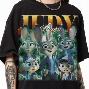 Camiseta de Judy Hopps de Zootopia en Disneyland, Zootopia 2 2025, Viaje familiar a Disneyland 2025, Camiseta de Nick Wilde y Judy Hopps imagen 1