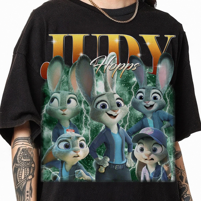 Camiseta de Judy Hopps de Zootopia en Disneyland, Zootopia 2 2025, Viaje familiar a Disneyland 2025, Camiseta de Nick Wilde y Judy Hopps imagen 1