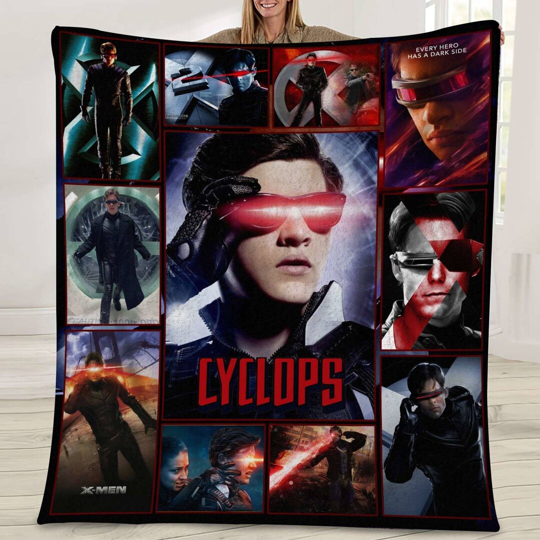 Scott Summers Fleece Blanket Cyclops Xmen Blanket Xmen Etsy