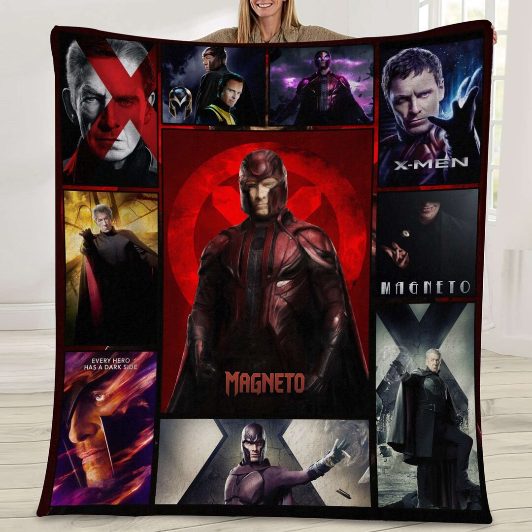 Xmen Fleece Blanket Erik Lehnsherr Xmen Etsy