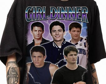 Nathan Scott Girl Dinner Homage Shirt, Nathan Scott Bootleg Tshirt, Nathan Scott Fan Tees, Nathan Scott Retro 90s Sweater