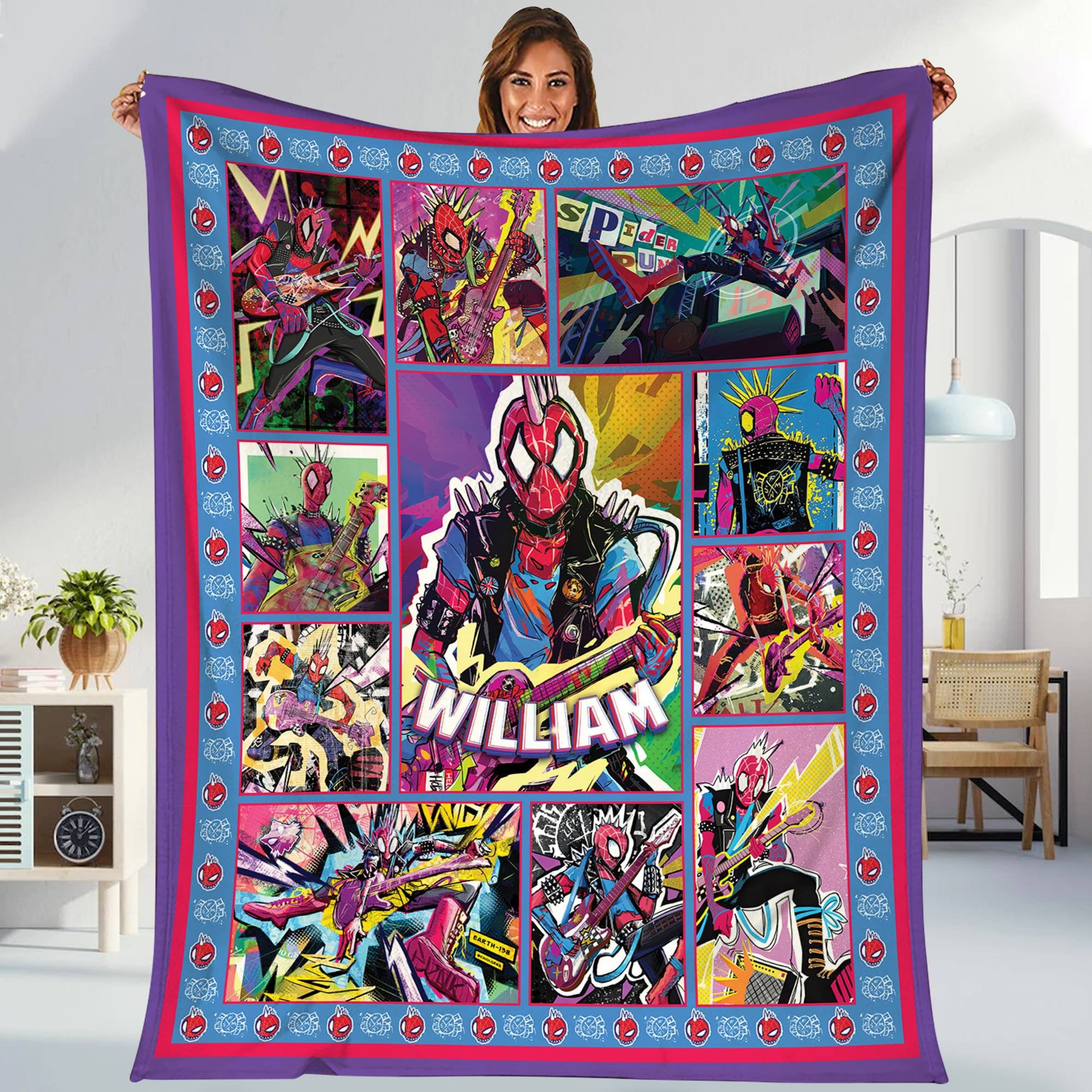 Spider Verse Blanket Etsy