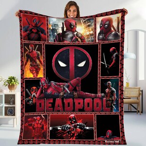 Deadpool Blanket Etsy