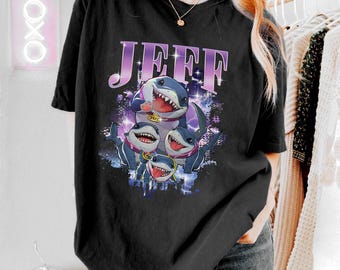 Cute Shark Cartoon Homage Shirt,Superhero Shark Bootleg Shirt,Jeff The Land Shark Rivals Bootleg Shirt,Jeff The Landshark Oversized Shirt