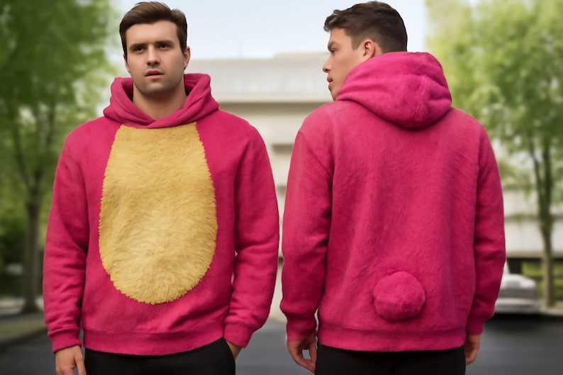 Lotso Bear All Over Print Hoodie, Pink Bear Costume Cosplay 3D Shirt, Toy Story Halloween Costume For Family Group Shirt, Villain Halloween image 1