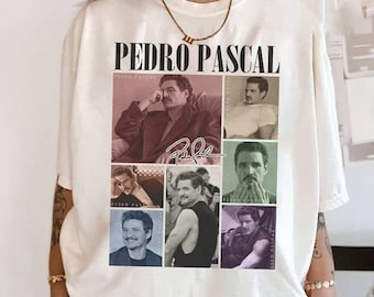 Comfort Color Pedro Pascal Shirt, Vintage Pedro Pascal Photo Tee, Pedro Pascal 90s Merch, Gift For Him, Gift For Her, Movie Comfort Tee