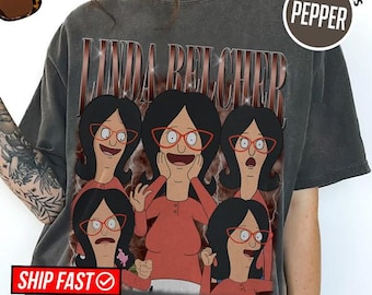 Linda Belcher Bootleg Rap Shirt, Bob's Burgers Vintage 90s Comfort Tee, Linda Belcher Graphic Shirt, Funny Fan Gift TShirt,Retro Bootleg Tee