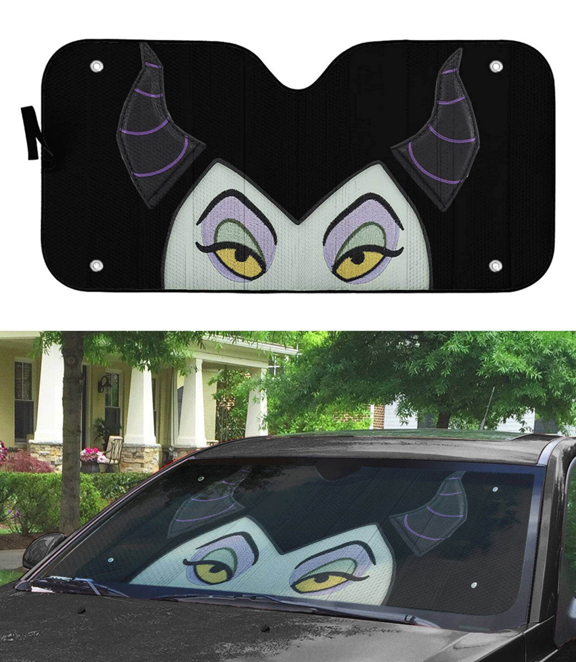 Maleficent Car Sun Shade | Sleeping Beauty Movie Car Sun Shade | Maleficent Villains Disneyland Car Sun Shade