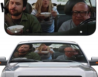 It's Always Sunny In Philadelphia Auto Sunshade | Frank Reynolds And Deandra Reynolds Car Windshield | Mac Car Protector