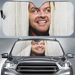 Vintage Movie Car Sun Shade Jack Torrance Car Sunshade Horror Halloween Car Sun Shade Car Windshield Car Accessories