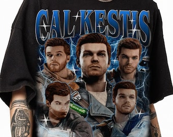 Camiseta pirata de Cal Kestis, camiseta vintage de Star Wars Jedi de Cal Kestis, camiseta de Galaxy Edge, regalo para fans de Star Wars