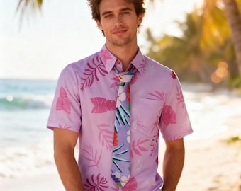 Zootopia 2 Nick Wilde Pink Summer Hawaii Shirt,Disneyland Animals Hawaii Shirt,Disneyland Nick & Judy Zootopia Hawaii Shirt, Disneyland Gift