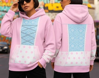 Bo Peep All Over Print Costume Hoodie, Toy Story Character Cosplay Costume Sweatshirt, Toy Story Halloween 3D Cosplay Outfit