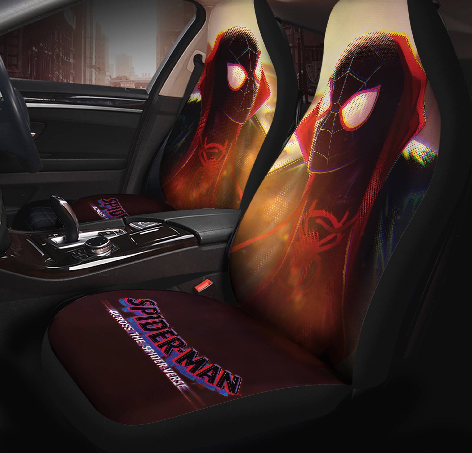 Spider-man Across The Spider-verse Car Seat Covers | Spider Man Miles Morales Car Accessories