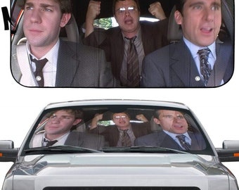 The Office Car Scene Car Sun Shade | The Office Car Sunshade Michael Scott Dwight Schrute Car Sunshade Car Windshield Car Accessories