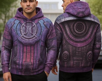 Galactus 3D All Over Print Costume Hoodie, Fantastic Four Inspired Cosplay Sweatshirt, MCU Villain Costume