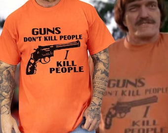 Ropa de Adam Sandler "Las armas no matan gente, yo mato gente", camiseta con frase de película de los 90, camiseta de golf divertida, camiseta de fan de Adam Sandler