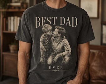 Custom Father's Day Shirt, Custom Photo Shirt For Dad, Custom Vintage Photo Dad Shirt, Custom Best Dad Ever Tee, Personalized Gifts For Dad