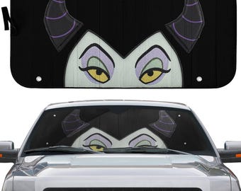 Maleficent Car Sun Shade | Sleeping Beauty Movie Car Sun Shade | Maleficent Villains Disneyland Car Sun Shade Car Windshield Car Accessories
